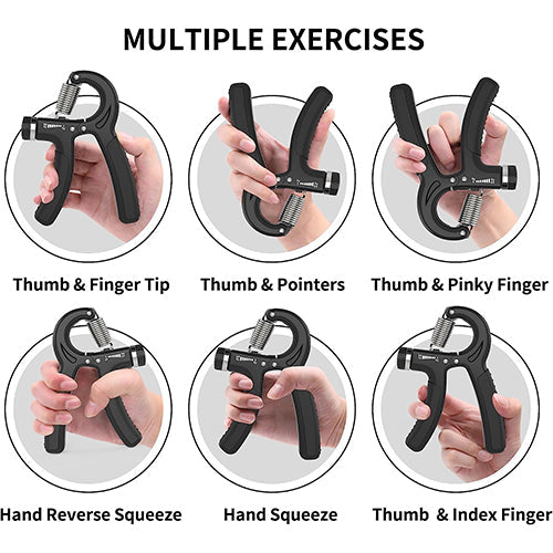 Adjustable Hand Grip Strength Trainer 10-60 KG Strength